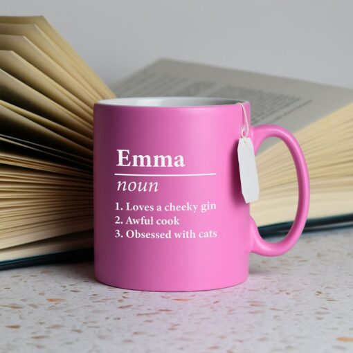 Personalized Name Definition Satin Mug Unique Laser Engraved Gifts for Special Occasions - Image 6