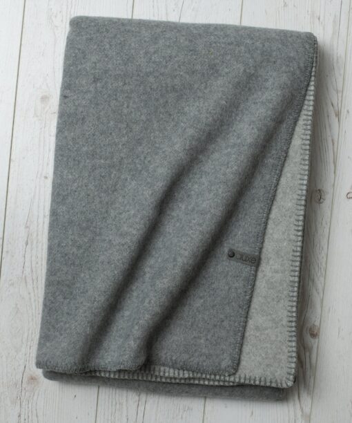 Luxurious Double-Sided Merino Wool Blanket Ultimate Warmth and Comfort in Brown and Beige - Image 4