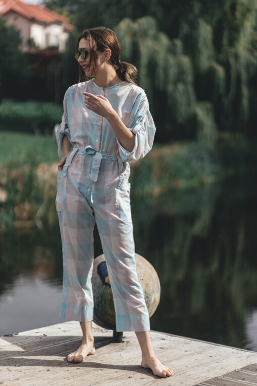 Timeless Elegance Embark on a Retro Journey with Our Vintage Jumpsuit - Image 3