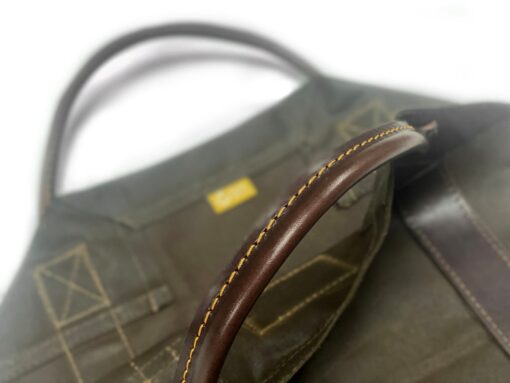 Oilskin and Leather LOG CARRIER The Ultimate Firewood Carrier for Bushcraft and Outdoor Enthusiasts - Image 5