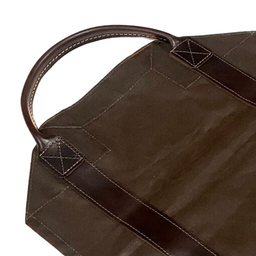 Oilskin and Leather LOG CARRIER The Ultimate Firewood Carrier for Bushcraft and Outdoor Enthusiasts - Image 6