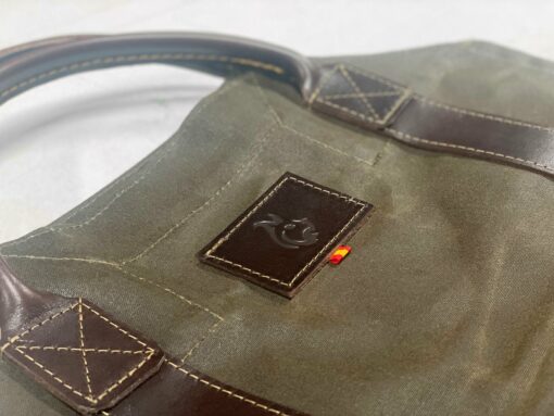 Oilskin and Leather LOG CARRIER The Ultimate Firewood Carrier for Bushcraft and Outdoor Enthusiasts - Image 4