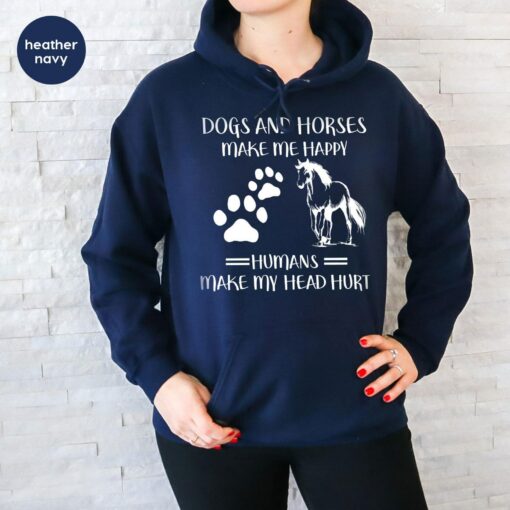 Cozy Equestrian Style Horse Love Sweatshirt for Country Girls and Dog Moms - Image 5