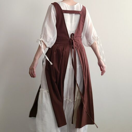 Plus Size Pinafore Apron The Ultimate Viking Apron Dress for Halloween and Beyond - Image 4