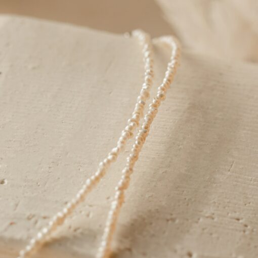 Caitlyn Minimalist's Delicate Pearl Choker A Timeless Adornment for Brides, Bridesmaids, and Special Occasions - Image 6