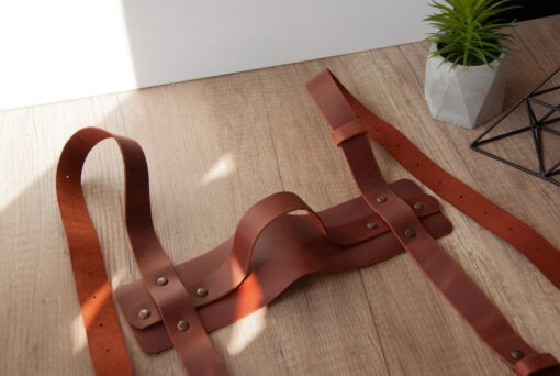 Personalized Leather Blanket Carrier Elevate Your Outdoor Adventures - Image 3