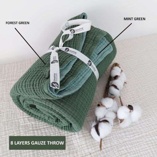 Ultra-Soft, Custom-Sized Muslin Blanket Pure Cotton Comfort for All Ages - Image 5