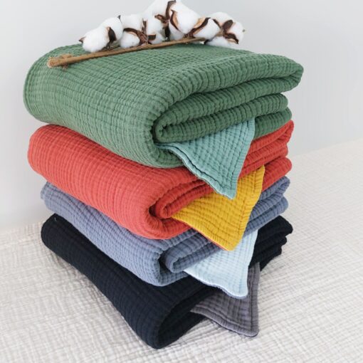 Ultra-Soft, Custom-Sized Muslin Blanket Pure Cotton Comfort for All Ages - Image 2