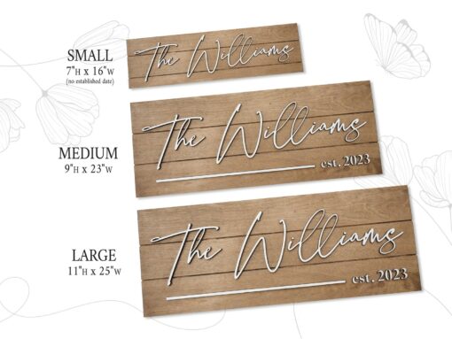 Personalized Family Name Established Sign A Timeless Keepsake for Cherished Memories - Image 4