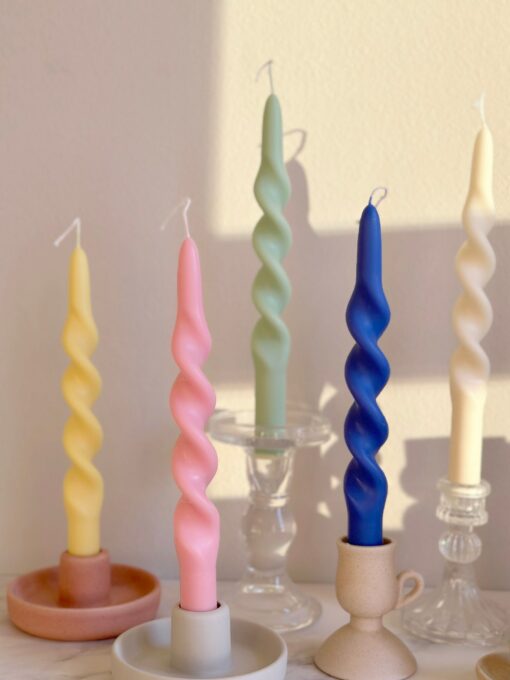 Enchanting Spiral Soy Wax Candle A Twist of Elegance for Your Home - Image 2