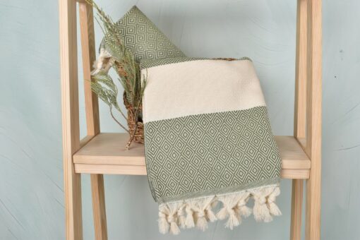 Personalized Olive Green Diamond Towel The Perfect Bachelorette Party Gift for Bridesmaids - Image 4