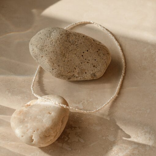 Caitlyn Minimalist's Delicate Pearl Choker A Timeless Adornment for Brides, Bridesmaids, and Special Occasions - Image 4