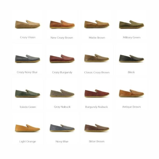 Grounding Shoes for Men Embrace Nature's Energy with Handmade, Barefoot Green Loafers - Image 2