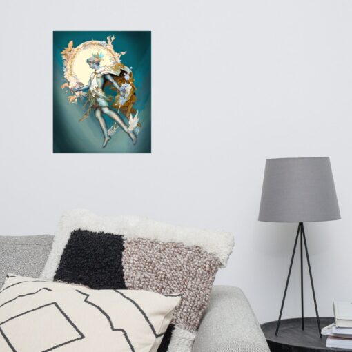 Hermes, Mercury Art Nouveau and Art Deco Mythology Print - A Journey Through Time and Symbolism - Image 4