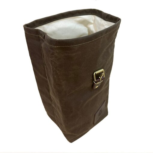Bushcraft Essential Durable Oilskin Canvas Lunch Bag for Outdoor Adventures - Image 5
