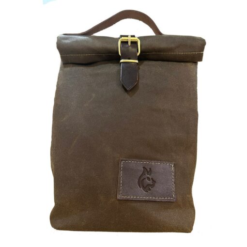 Bushcraft Essential Durable Oilskin Canvas Lunch Bag for Outdoor Adventures - Image 6