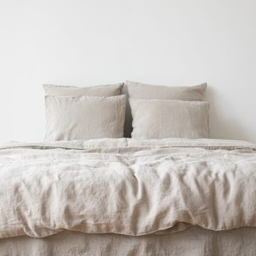 Luxurious Washed Linen Duvet Cover Pure European Linen, Button Closure, Multiple Sizes and Colors - Image 2