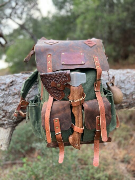 30L-80L Green Bushcraft Backpack Your Personalized Outdoor Adventure Companion - Image 6