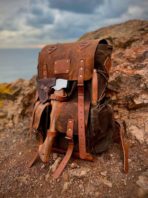 30L-80L Green Bushcraft Backpack Your Personalized Outdoor Adventure Companion - Image 3