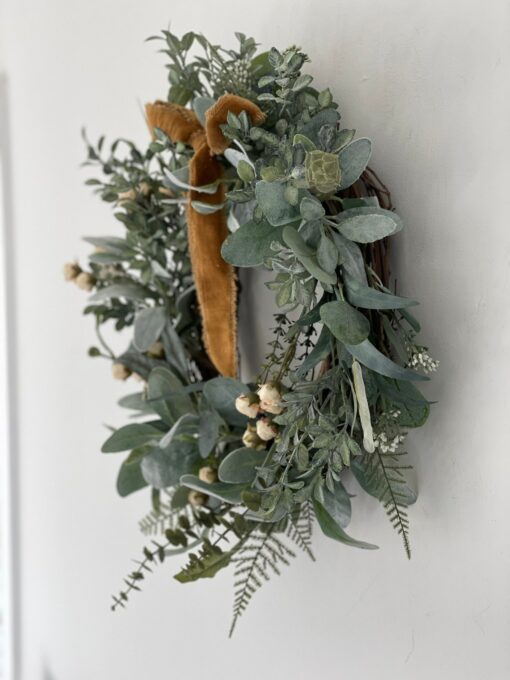 Enchanting Farmhouse Wreath Rustic Charm for Your Front Door - Image 2
