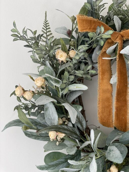 Enchanting Farmhouse Wreath Rustic Charm for Your Front Door - Image 4