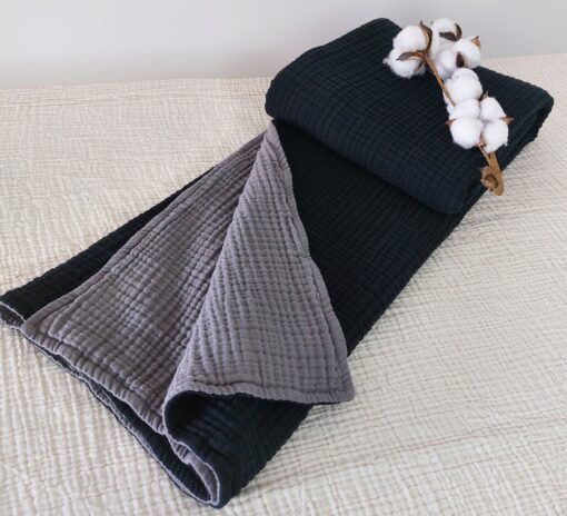 Ultra-Soft 8-Layer Muslin Throw Blanket Customizable Comfort for All Ages - Image 4