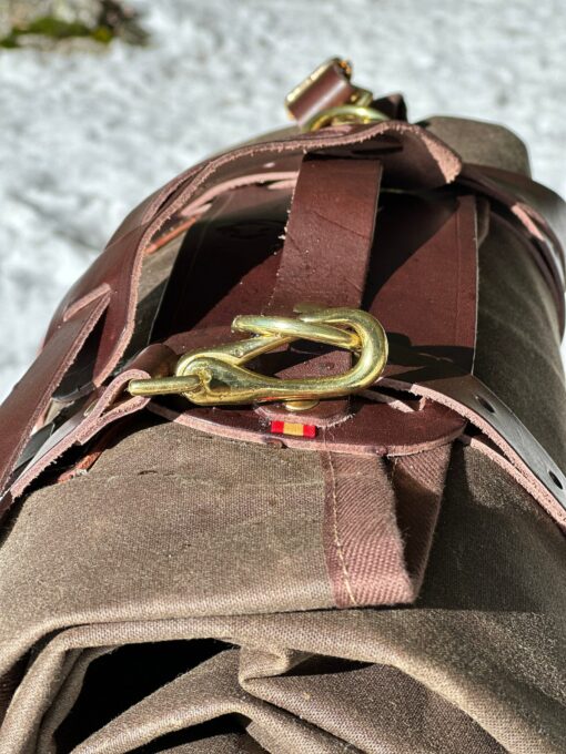 Premium Leather Carrier for Outdoor Essentials Bedroll, Tarp, Blanket, and Lavvu - Image 2