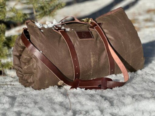 Bushcraft Spain Oilskin Cowboy Bedroll Waxed Canvas Bivvy Bag for Traditionalists - Image 6