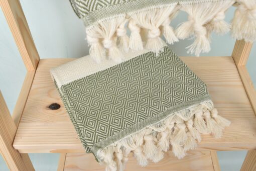 Personalized Olive Green Diamond Towel The Perfect Bachelorette Party Gift for Bridesmaids - Image 5