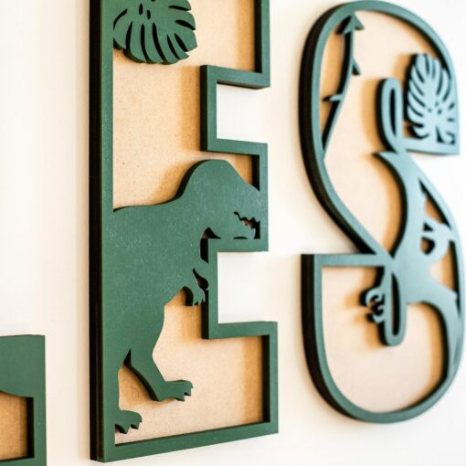 Personalized Dinosaur Name Sign A Roaring Addition to Your Child's Room - Image 2