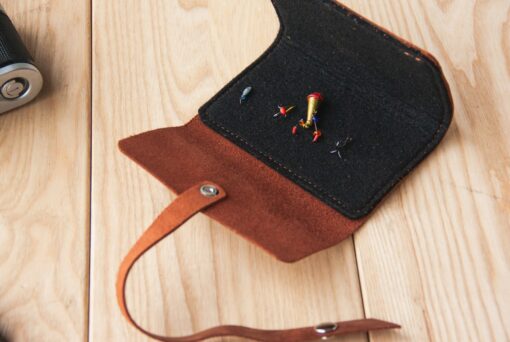 Personalized Leather Fly Fishing Wallet The Perfect Gift for Anglers - Image 2