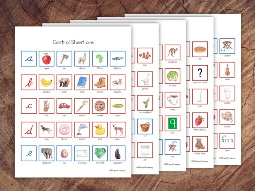 Cursive Letter Sounds Picture Sorting Cards Red Consonants, Blue Vowels - Image 3