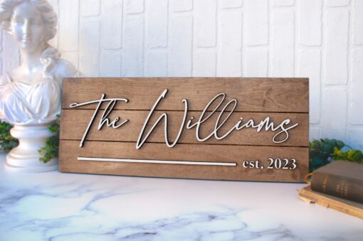 Personalized Family Name Sign A Timeless Keepsake for Your Abode - Image 2