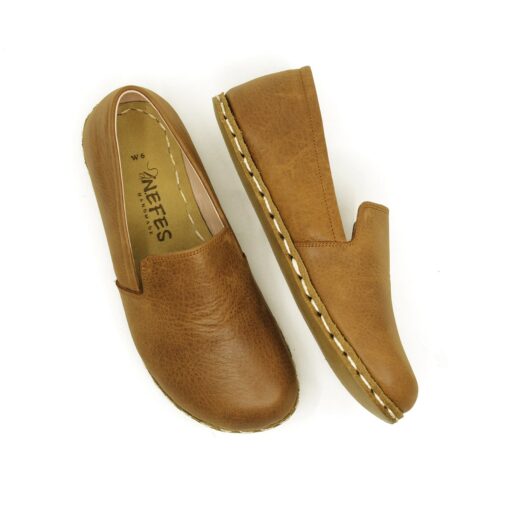 Elevate Your Style and Well-being Grounding Brown Loafers for Men - Image 6