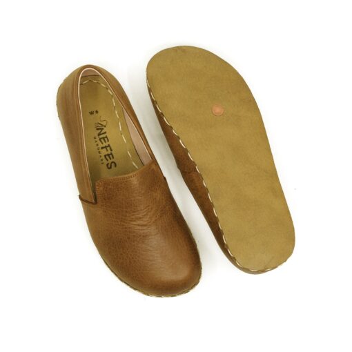 Elevate Your Style and Well-being Grounding Brown Loafers for Men - Image 5