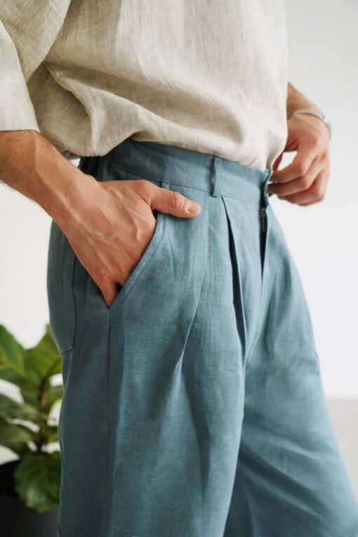 Breezy Linen Joggers Elevate Your Style with Comfort and Sophistication - Image 4
