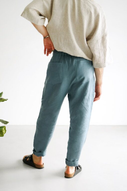 Breezy Linen Joggers Elevate Your Style with Comfort and Sophistication - Image 3