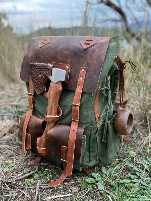 30L-80L Green Bushcraft Backpack Your Personalized Outdoor Adventure Companion - Image 2