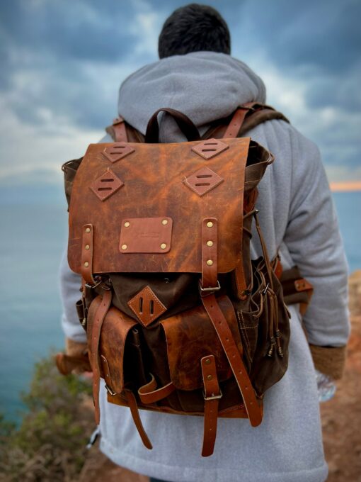 30L-80L Green Bushcraft Backpack Your Personalized Outdoor Adventure Companion - Image 4