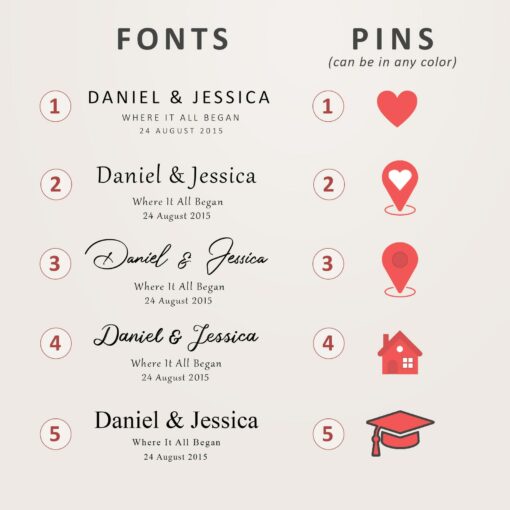Personalized Map Our First Home | City Map Print | Anniversary or Wedding Gift | Digital Download - Image 3