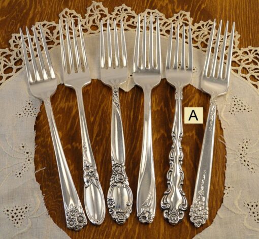Vintage Silverware Mismatched Fork Sets Elevate Your Table with Timeless Charm - Image 2