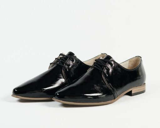 Genuine Leather Handmade Point Toe Oxford Heels in Vibrant Colors - Image 2