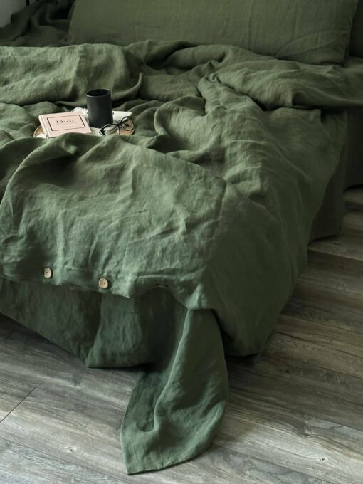 100% Hemp Flat Sheet Autumn Grass Hemp Top Sheet for a Restful Night's Sleep - Image 6