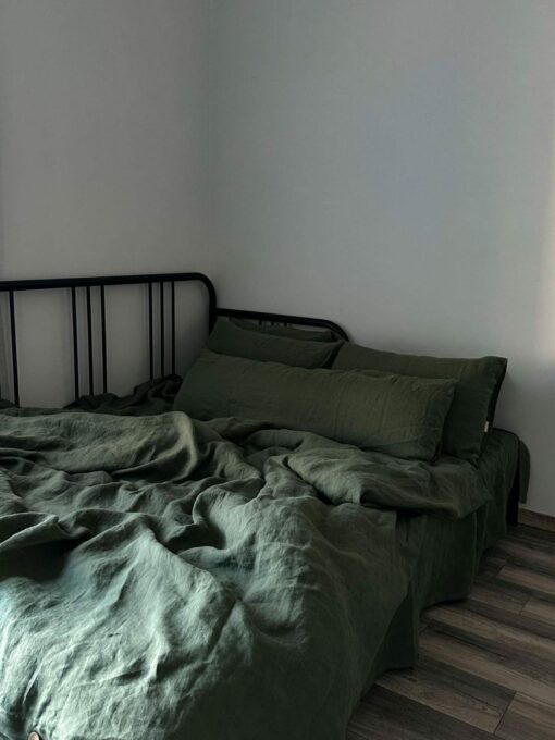 100% Hemp Flat Sheet Autumn Grass Hemp Top Sheet for a Restful Night's Sleep - Image 5