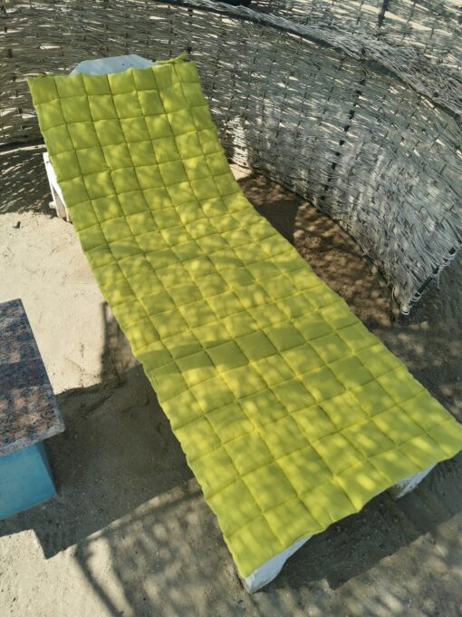 Linen Bliss Your Ultimate Outdoor Comfort Companion - Portable Beach Mat, Chaise Lounge Cushion, Sunbed Mat, Patio Cushion, Camping Cushion - Image 5