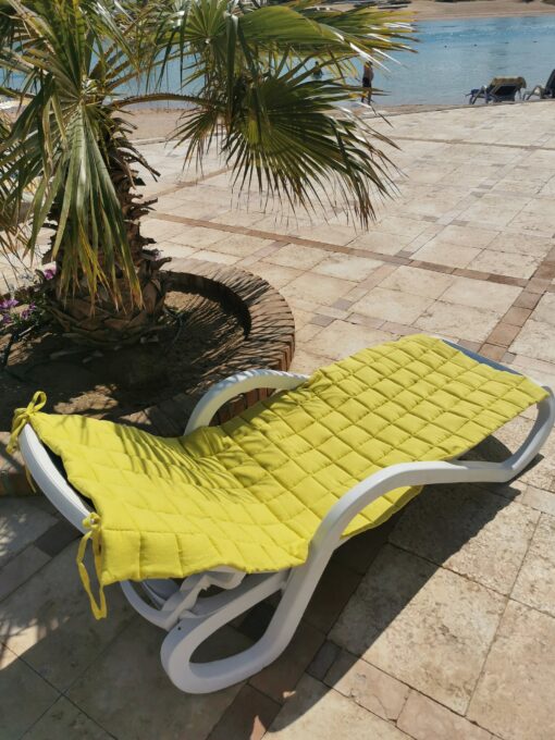 Linen Bliss Your Ultimate Outdoor Comfort Companion - Portable Beach Mat, Chaise Lounge Cushion, Sunbed Mat, Patio Cushion, Camping Cushion - Image 6