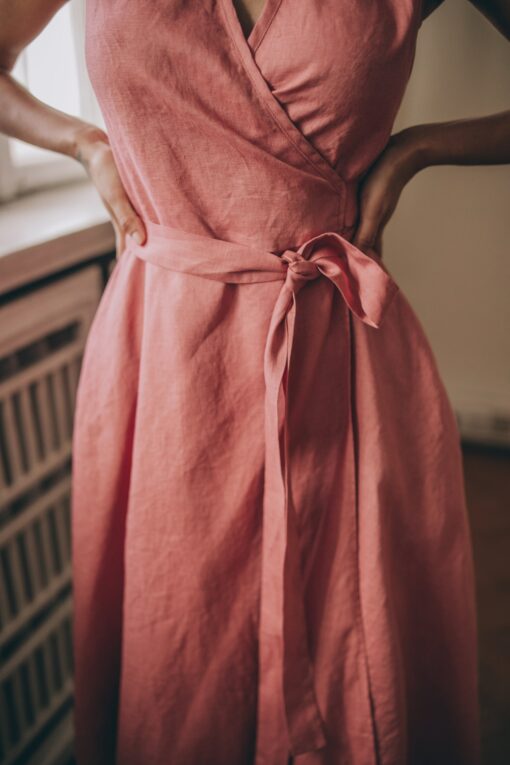 Breezy Linen Midi Dress Elevate Your Summer Wardrobe with Style and Comfort - Image 6