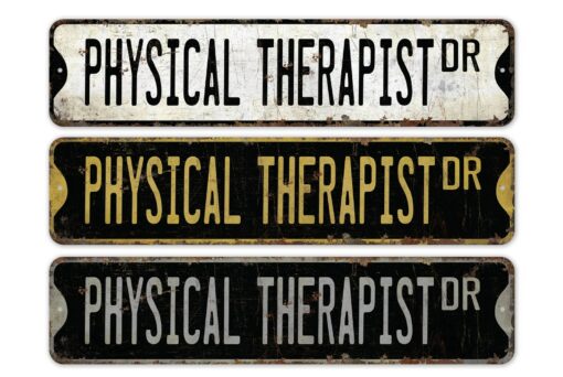 Vintage-Inspired Physical Therapist Sign Elevate Your Practice with Rustic Charm - Image 2