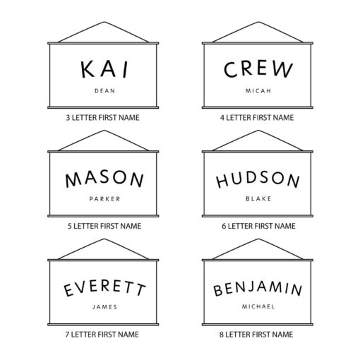 Personalized Baby Name Wall Art A Unique Nursery Decor Gift for Hudson Blake - Image 4