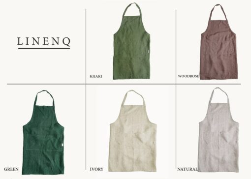 Premium Linen Apron Your Versatile Companion for Kitchen, Garden, and Workshop - Image 5